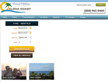 Tablet Screenshot of maui-vacation-rentals.com